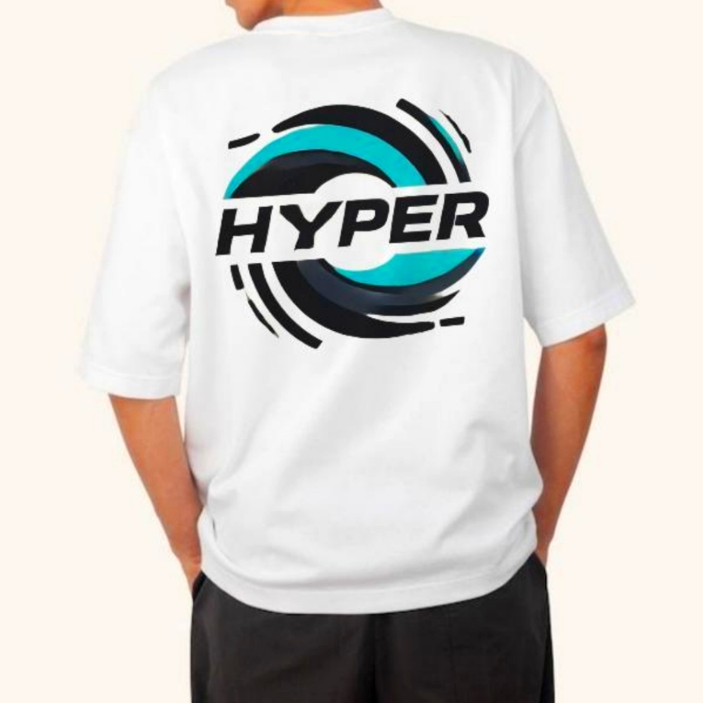 T shirt hyper oversized white